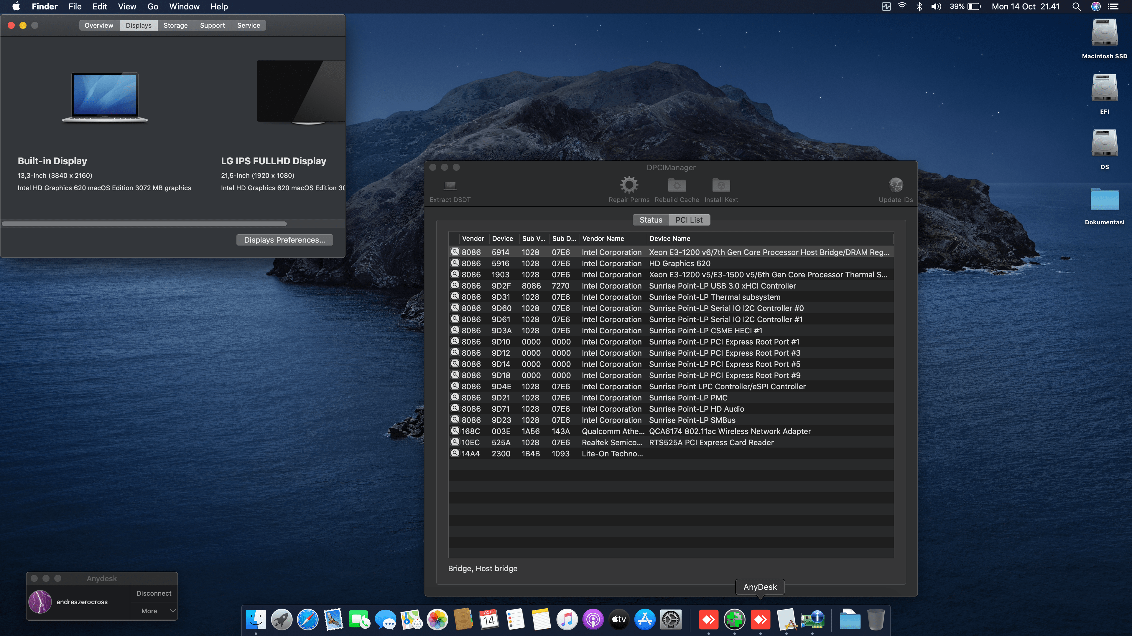 Dell XPS 9370 [KabyLake R   Intel HD 620 + I2C] 2
